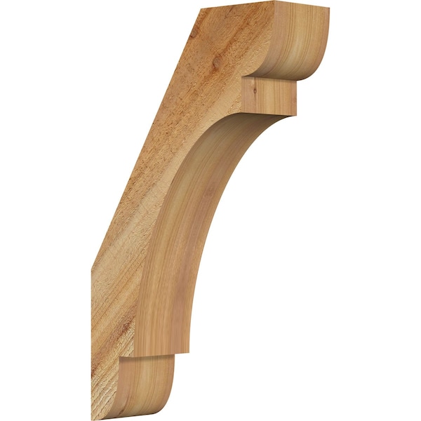 Ekena Millwork 4"W x 12"D x 20"H Olympic Rough Sawn Knee Brace, Western Red Cedar BRC04X12X20OLY00RWR - main